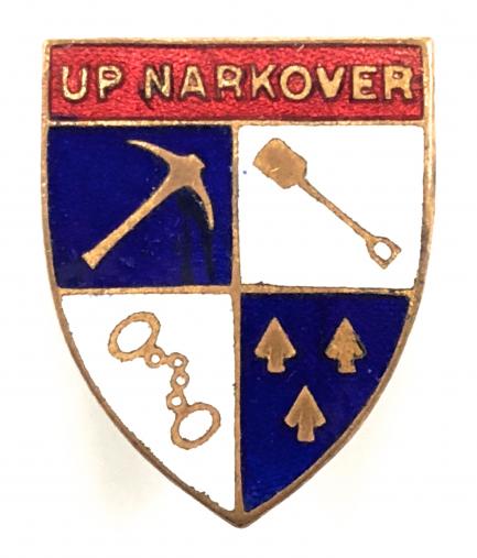 Up Narkover Will Hay film and stage comedian badge c1935