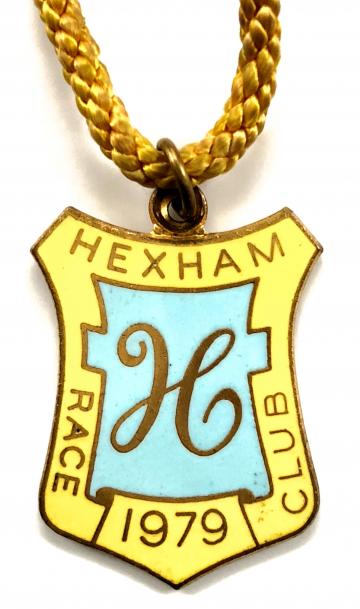1979 Hexham Park horse racing club badge