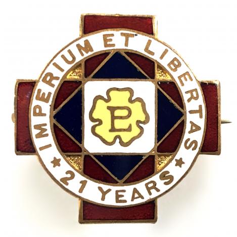 Primrose League 21 years associates badge