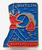 Butlins 1964 holiday camp Beavers Club drummer soldier badge