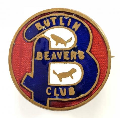 Butlins holiday camp childrens Beavers Club badge Dublin Empire