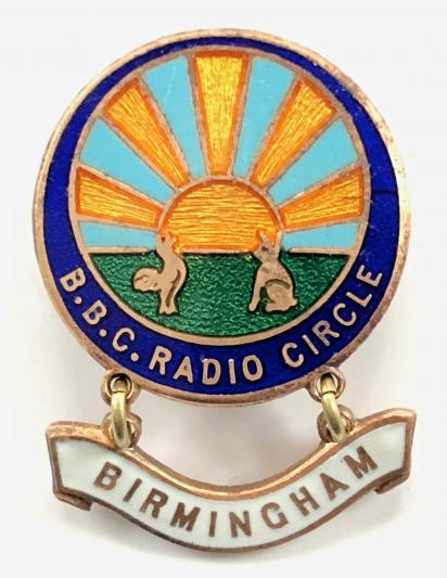 BBC Radio Circle Birmingham Area childrens hour club badge