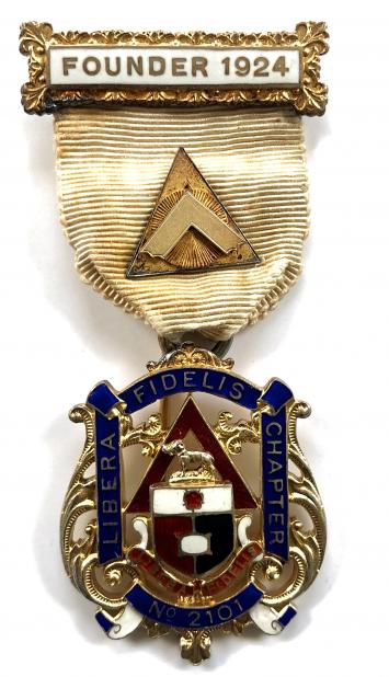 Royal Arch Libera Fidelis Chapter 2101 Masonic Founder Jewel