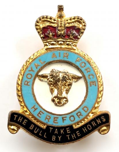RAF Hereford Station Royal Air Force Badge circa 1950s