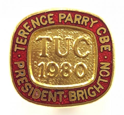 TUC 1980 Brighton Trades Union Congress badge