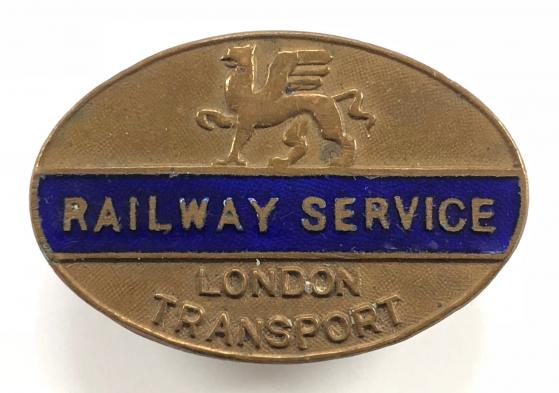 WW2 London Transport Railway war service badge