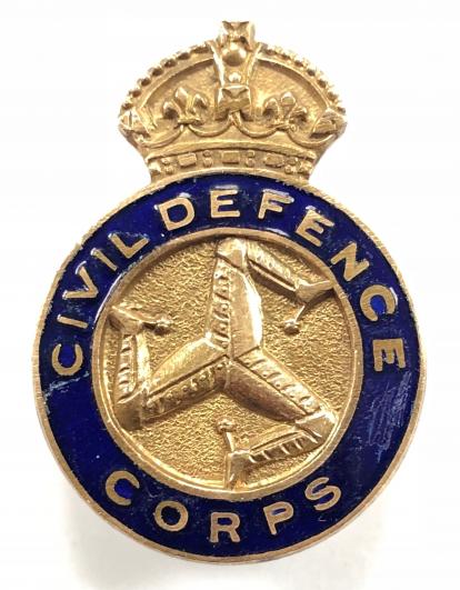 Isle of Man Civil Defence Corps badge circa 1949 - 1952
