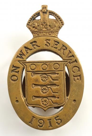 WW1 On War Service 1915 munition workers badge Gaunt K