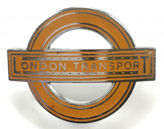 London Transport railway staff motorman's cap badge circa 1964 by Gaunt