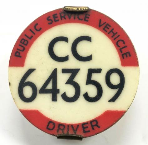 PSV Bus Driver North Western licensing badge