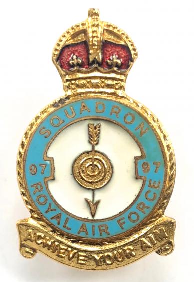RAF No 97 Pathfinder Squadron Royal Air Force Badge c1940s