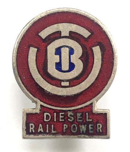 British United Traction Diesel Rail Power railway lapel badge