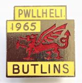 Butlins 1965 Pwllheli holiday camp welsh dragon badge
