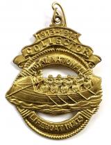 1913 -1914 Royal National Lifeboat Institution RNLI charity fund badge