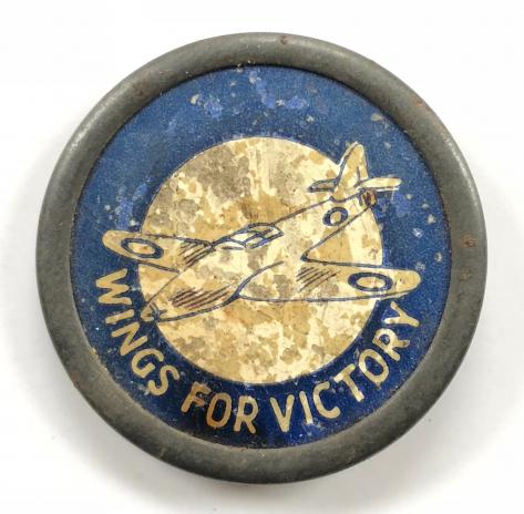 WW2 Wings For Victory Spitfire fundraising badge