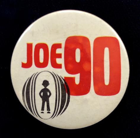 Gerry Anderson JOE 90 science fiction television series tin button badge