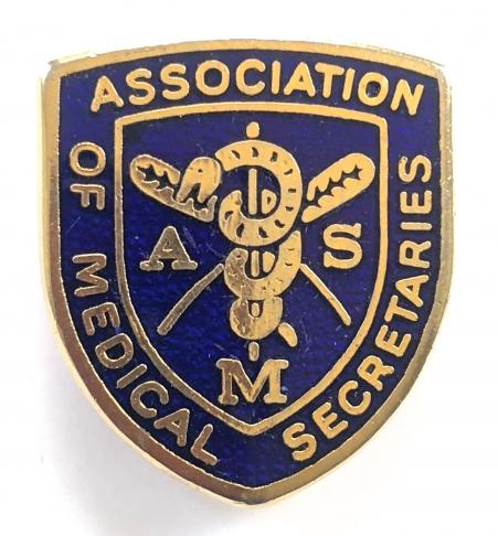 Association of Medical Secretaries union badge