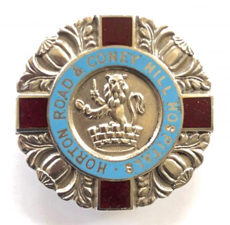 Horton Road and Coney Hill Psychiatric Hospitals silver badge Gloucester