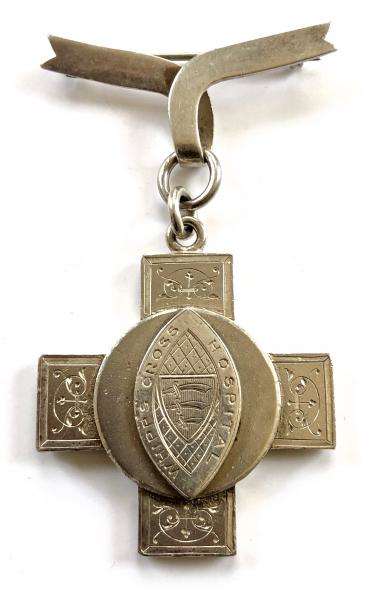 Whipps Cross Hospital London 1929 silver nurses badge by Mappin & Webb