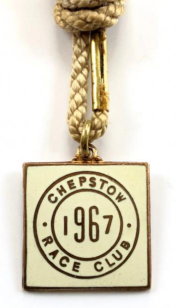 1967 Chepstow Race Club horse racing badge