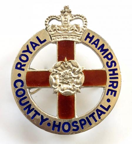 Royal Hampshire County Hospital 1954 silver badge