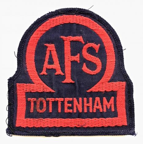 Auxiliary Fire Service AFS Tottenham overall breast badge