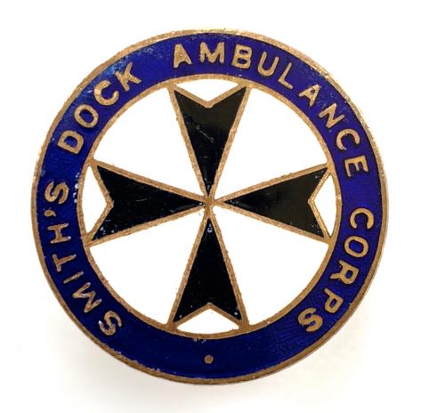 Smiths Dock Company Ltd Ambulance Corps badge