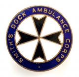Smiths Dock Company Ltd Ambulance Corps badge