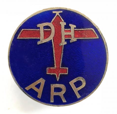 De Havilland Aircraft Company ARP air raid precaution badge