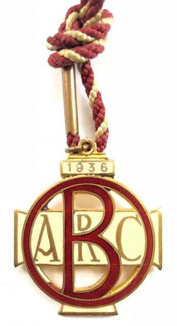 Brooklands Automobile Racing Club 1936 BARC members badge