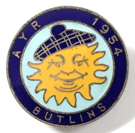 Butlins 1954 Ayr holiday camp badge