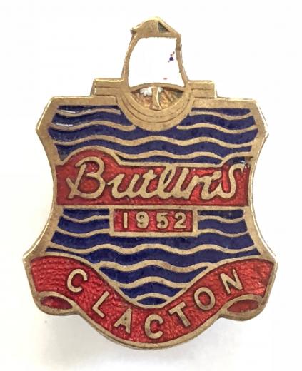 Butlins 1952 Clacton holiday camp badge