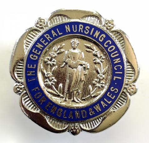 General Nursing Council registered mental nurse RMN buttonhole lapel badge