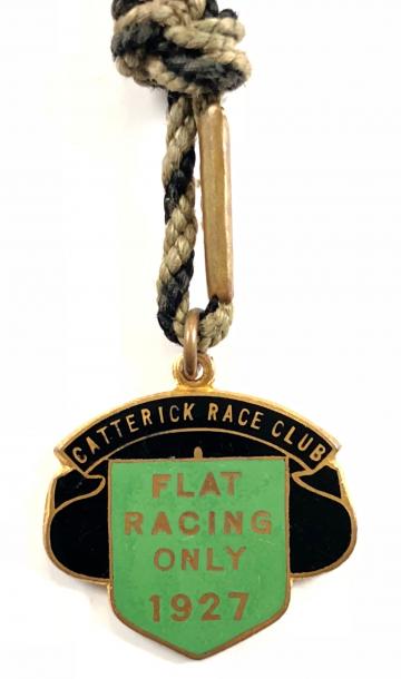 1927 Catterick Race Club flat racing only badge
