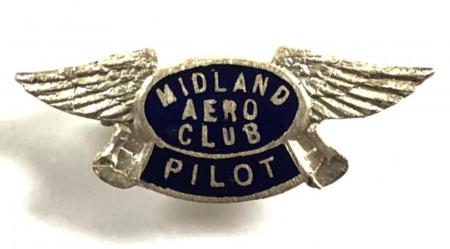 Birmingham Aero Club Pilot membership pin badge