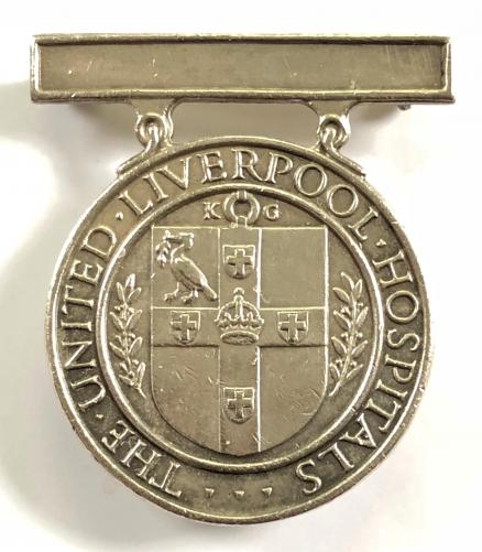 The United Liverpool Hospitals 1966 silver nurses badge