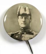 WW1 Admiral Sir John Jellicoe photographic celluloid tin button fundraising badge