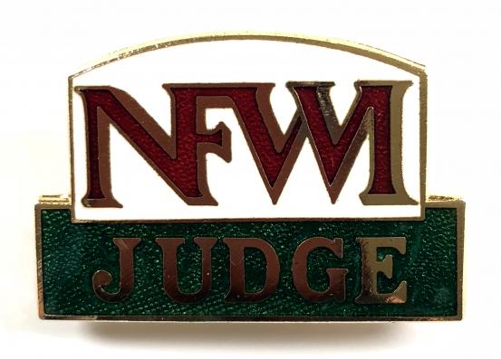 National Federation of the Women's Institutes WI JUDGE badge