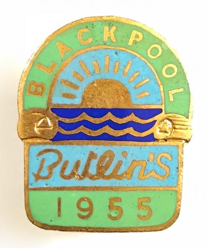 Butlins 1955 Blackpool holiday camp rising sun badge