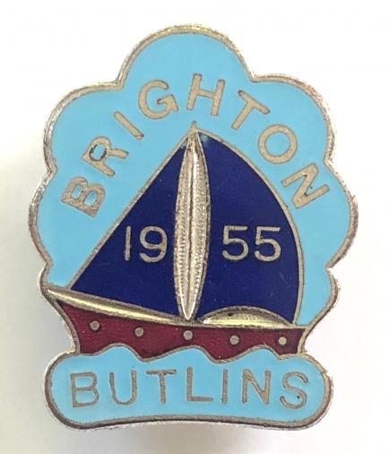 Butlins 1955 Brighton holiday camp yacht badge