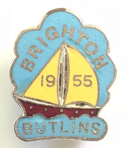 Butlins 1955 Brighton holiday camp yacht badge