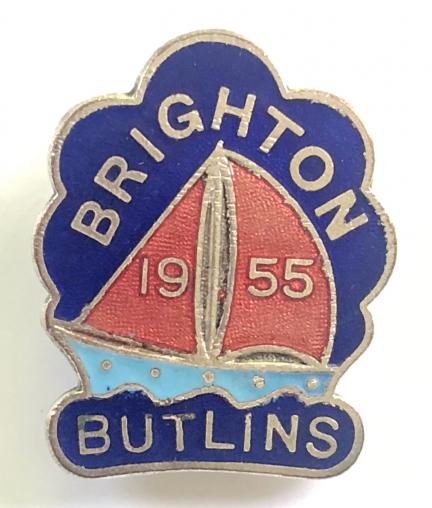 Butlins 1955 Brighton holiday camp yacht badge