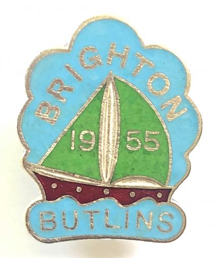 Butlins 1955 Brighton holiday camp yacht badge