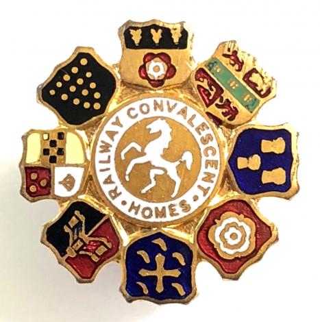 Railway Convalescent Homes badge issued 1954 to 1964