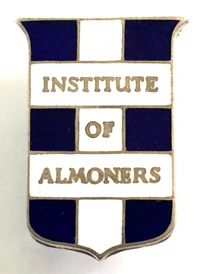 Institute of Almoners 1950 hospital silver union badge