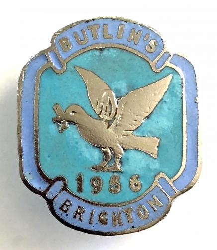 Butlins 1956 Brighton holiday camp badge