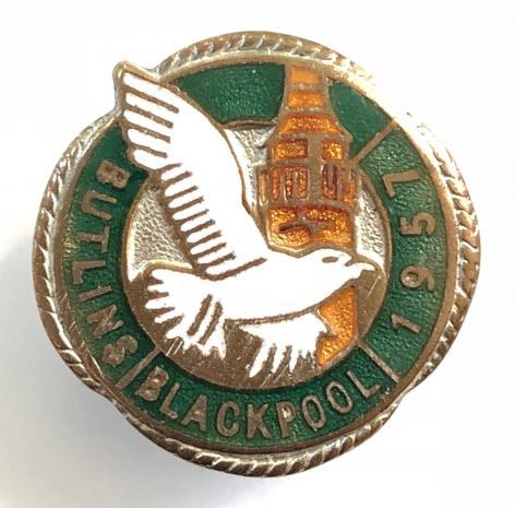 Butlins 1957 Blackpool tower and seagull badge