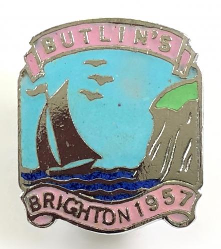 Butlins 1957 Brighton holiday camp badge