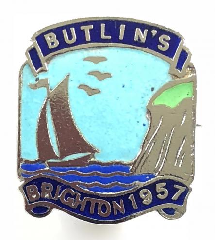 Butlins 1957 Brighton holiday camp badge