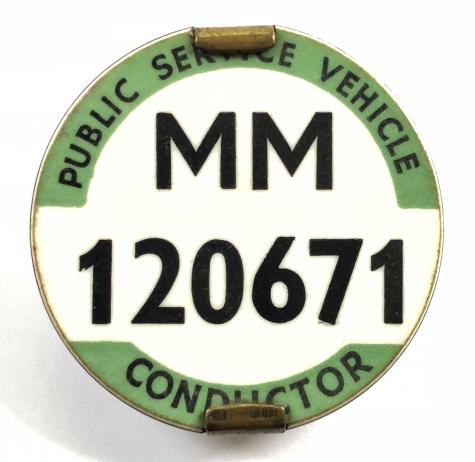 PSV Bus Conductors Scottish Public Service vehicle licensing badge